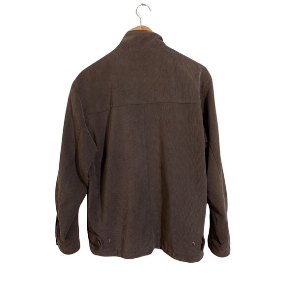 JACK TAYLOR Brown Corduroy Men’s Vintage Jacket w/ Full Zip & Collar Sz. S / 95 - Picture 2 of 10